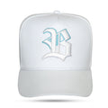 Boné Snapback Branco Logo Countour Degradê Azul