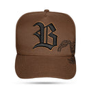 Boné Snapback Marrom Scorpion