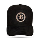 Boné Snapback Suede Preto Unique Metal Copper