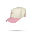 Boné Kids Snapback Off White Basic Rosa Claro