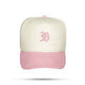 Boné Kids Snapback Off White Basic Rosa Claro