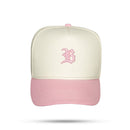 Boné Kids Snapback Off White Basic Rosa Claro