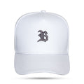 Boné Snapback Branco Logo B Chumbo