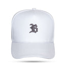 Boné Snapback Branco Logo B Chumbo