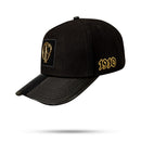 Boné Snapback Preto Suede Aba Piano Logo CP Corinthians