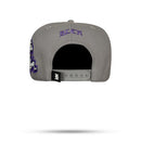 Boné Snapback Cinza Halloween Creepy Monster