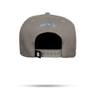 Boné Snapback Cinza Zero One Contorno Azul