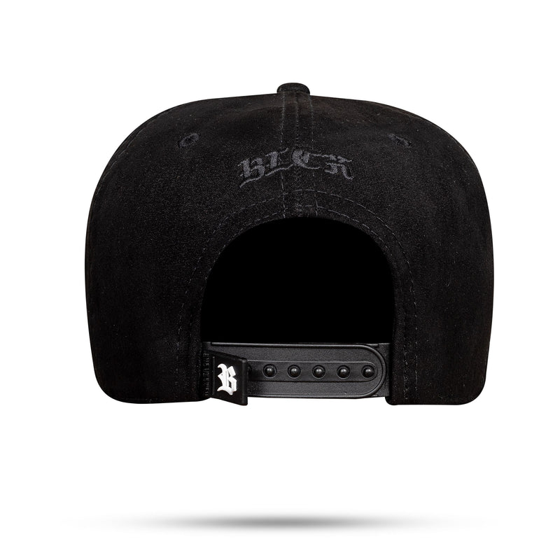 Boné Snapback Suede Preto Grade