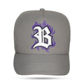 Boné Snapback Cinza Halloween Creepy Monster