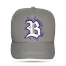 Boné Snapback Cinza Halloween Creepy Monster