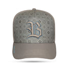 Boné Snapback Cinza Zero One Contorno Azul