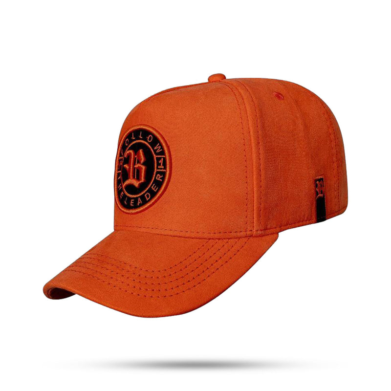 Boné Snapback Follow Suede Laranja
