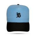 Boné Snapback Azul Claro Logo Basic Aba Preta