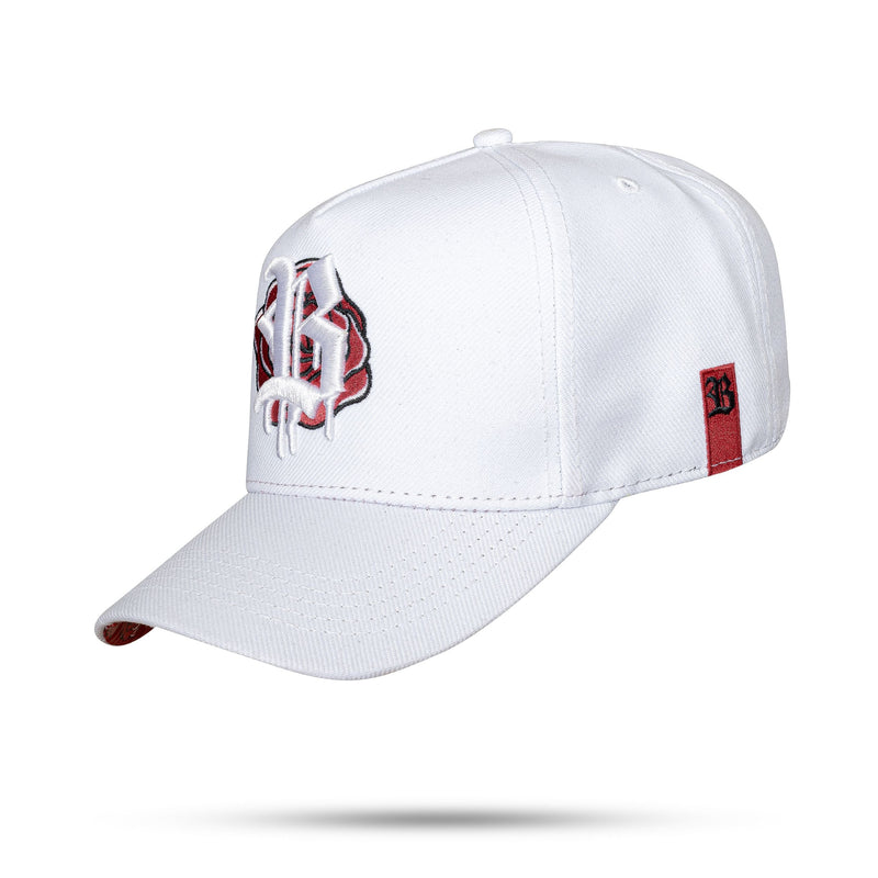 Boné Snapback Branco Splash Flower