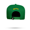 Boné Snapback Verde Zero One Contorno Amarelo