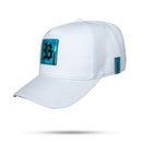 Boné Snapback Branco Gallant Holográfico Azul