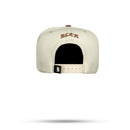 Boné Kids Snapback Off White Basic Marrom Chocolate