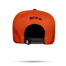 Boné Snapback Laranja Logo Basic Aba Preta
