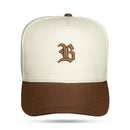 Boné Snapback Off White Basic Marrom Chocolate