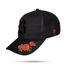 Boné Snapback Trucker Edition Roses Black