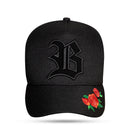 Boné Snapback Trucker Edition Roses Black