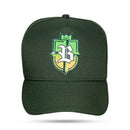 Boné Snapback Verde Musgo Brasil 3D 🇧🇷