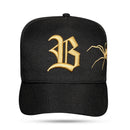 Boné Snapback Preto Spider Gold
