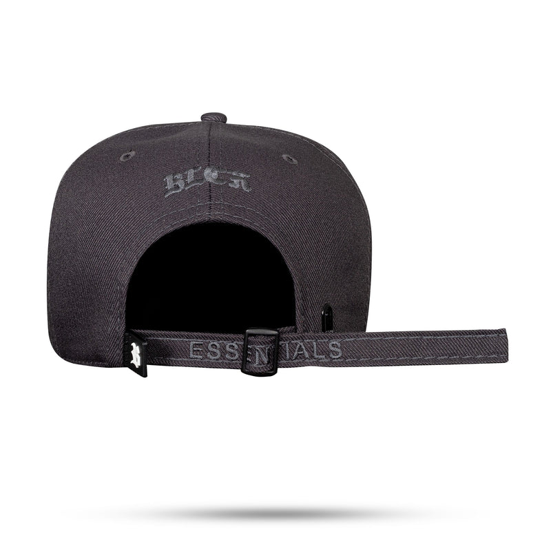 Boné Strapback Basic Cinza Grafite Essentials