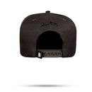 Boné Snapback Cinza Grafite Logo Basic Aba Preta