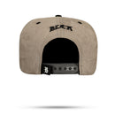 Boné Snapback Suede Cinza Snake Roxo