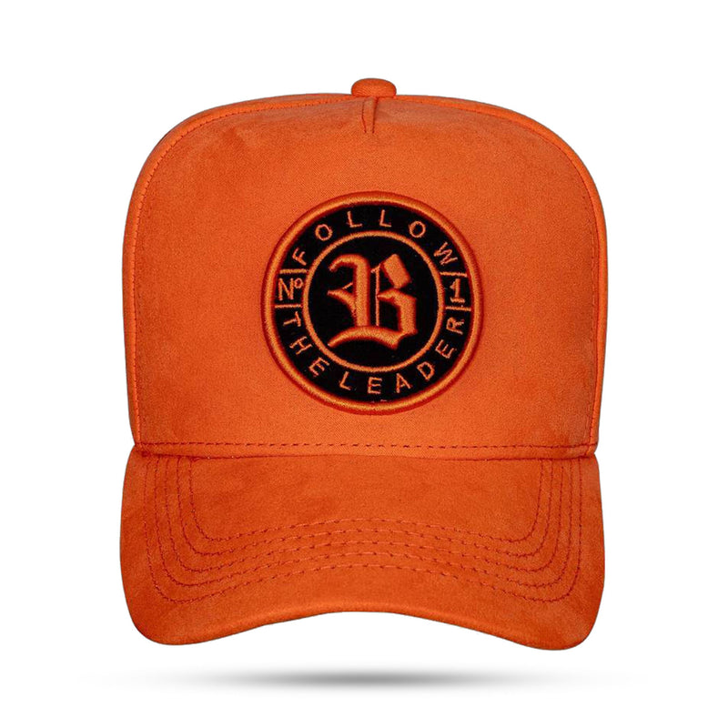 Boné Snapback Follow Suede Laranja