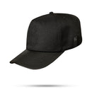 Boné Snapback All Black Listrado Aba Couro