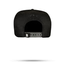 Boné Snapback All Black Listrado Aba Couro