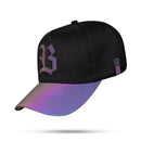 Boné Snapback Preto Refletivo Camaleão
