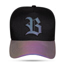 Boné Snapback Preto Refletivo Camaleão