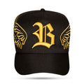 Boné Snapback Preto e Dourado New Wings Legacy