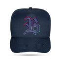 Boné Snapback Azul Logo Countour Degradê Pink