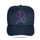 Boné Snapback Azul Logo Countour Degradê Pink