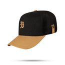 Boné Snapback Preto Basic Caramelo