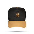 Boné Kids Snapback Preto Basic Caramelo