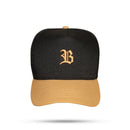 Boné Kids Snapback Preto Basic Caramelo