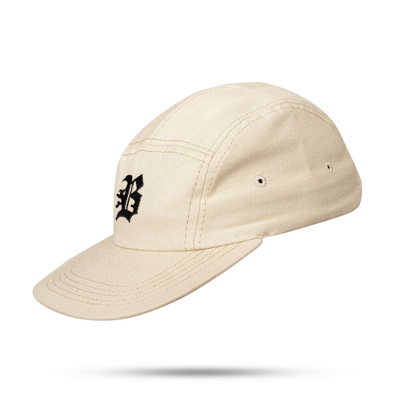 Boné Five Panel Bege B Preto