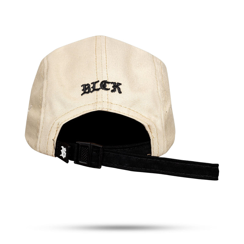 Boné Five Panel Bege B Preto