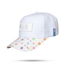Boné Snapback Branco Aba Couro New Identity