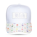 Boné Snapback Branco Aba Couro New Identity