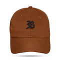 Boné Dad Hat Basic Marrom Chocolate Logo Preto