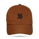 Boné Dad Hat Basic Marrom Chocolate Logo Preto