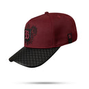 Boné Snapback Vinho Imperial Crest