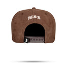 Boné Snapback Suede Marrom Verniz