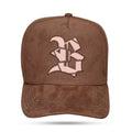 Boné Snapback Suede Marrom Verniz